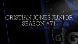 Cristian Jones Junior Season #71