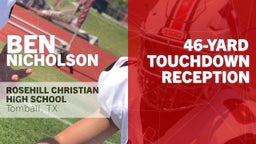 46-yard Touchdown Reception vs First Baptist Christian Academy