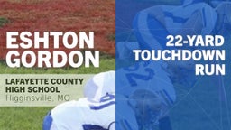 22-yard Touchdown Run vs Holden 