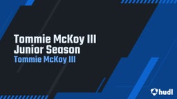 Tommie McKoy III Junior Season 