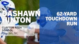 62-yard Touchdown Run vs West Johnston High