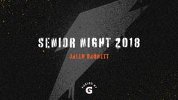 Senior Night 2018