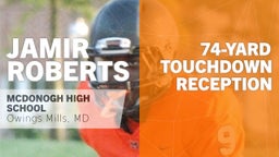 74-yard Touchdown Reception vs Calvert Hall