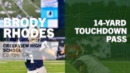 14-yard Touchdown Pass vs Johns Creek High