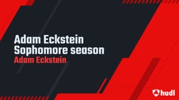 Adam Eckstein Sophomore season 