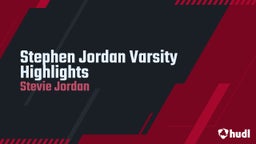 Stephen Jordan JR/SR Year
