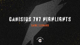 Zaire Leonard's highlights Canisius 7v7 highlights 
