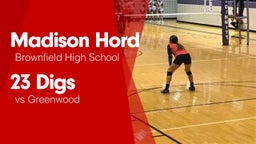 23 Digs vs Greenwood  