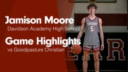 Game Highlights vs Goodpasture Christian 