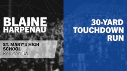 30-yard Touchdown Run vs West Bend-Mallard 