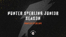 Hunter Sperling Junior Season