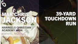 39-yard Touchdown Run vs Wake Christian Academy 