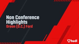 Non Conference Highlights 