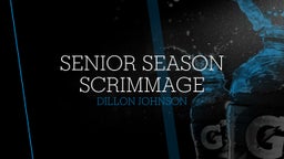 Dillon Johnson's highlights Senior Season scrimmage 