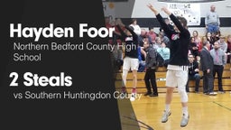 2 Steals vs Southern Huntingdon County 