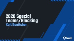 2020 Special Teams/Blocking 