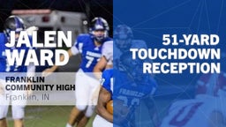 51-yard Touchdown Reception vs Whiteland 