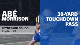 30-yard Touchdown Pass vs Norton 