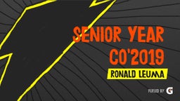 Senior Year co'2019