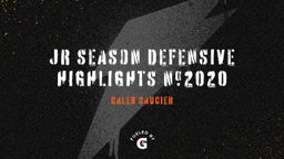 Jr Season Defensive highlights #2020