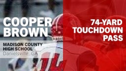 74-yard Touchdown Pass vs Stephens County 