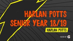 Harlan Potts Senior year 18/19
