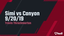 Simi vs Canyon 9/20/19