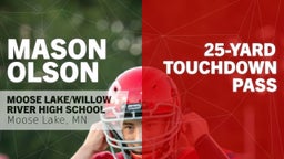 25-yard Touchdown Pass vs Crosby-Ironton 