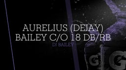 DJ Bailey C/O 18 DB/RB