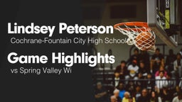 Game Highlights vs Spring Valley Wi