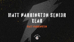 Matt Harrington senior year