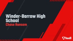 Chase Ransom's highlights Winder-Barrow High School