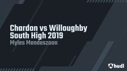 Myles Mendeszoon's highlights Chardon vs Willoughby South High 2019