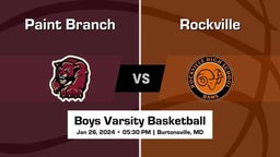 Rockville vs Paint Branch Boys Varsity Basketball Game Recap