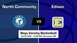 Edison vs North Community Boys Varsity Basketball Game Recap