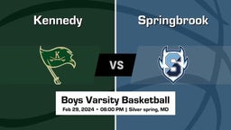 Springbrook Boys Varsity Basketball Team Highlight
