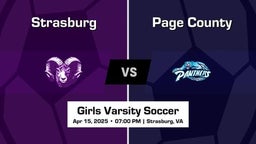 Page County vs Strasburg Girls Varsity Soccer Game Recap