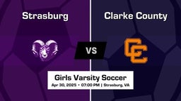 Clarke County vs Strasburg Girls Varsity Soccer Game Recap