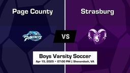 Strasburg vs Page County Boys Varsity Soccer Game Recap