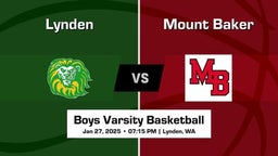 Mount Baker vs Lynden Boys Varsity Basketball Game Recap