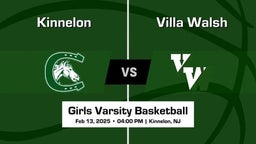 Villa Walsh vs Kinnelon Girls Varsity Basketball Game Recap