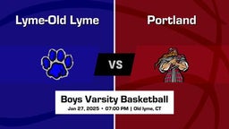Portland vs Lyme-Old Lyme Boys Varsity Basketball Game Recap