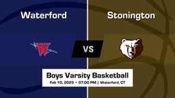 Stonington vs Waterford Boys Varsity Basketball Game Recap