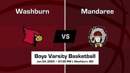 Mandaree vs Washburn Boys Varsity Basketball Game Recap