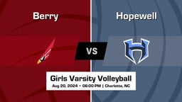 Berry Girls Varsity Volleyball Team Highlight