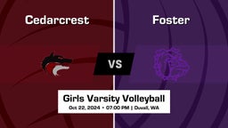Foster Girls Varsity Volleyball Team Highlight