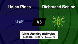 Richmond Senior vs Union Pines Girls Varsity Volleyball Game Recap