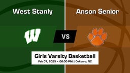Anson Senior vs West Stanly Girls Varsity Basketball Game Recap