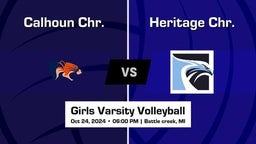 Heritage Chr. Girls Varsity Volleyball Team Highlight