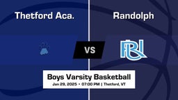 Thetford Aca. Boys Varsity Basketball Team Highlight